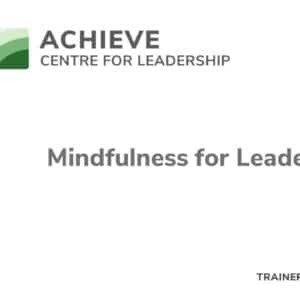 Mindfulness for Leaders Webinar slide image