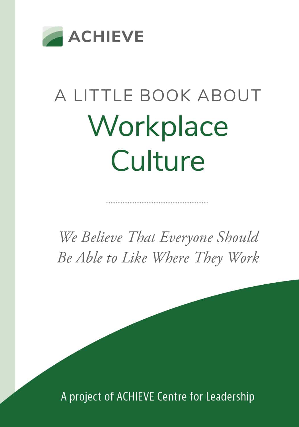 A Little Book about Workplace Culture Book Cover