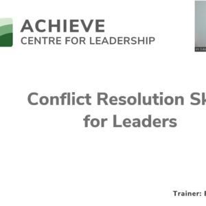 Webinar image for Conflict Resolution Skills for Leaders with Eric Stutzman