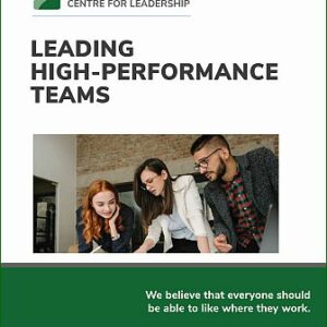 Image of manual cover for Leading High Performance Teams workshop