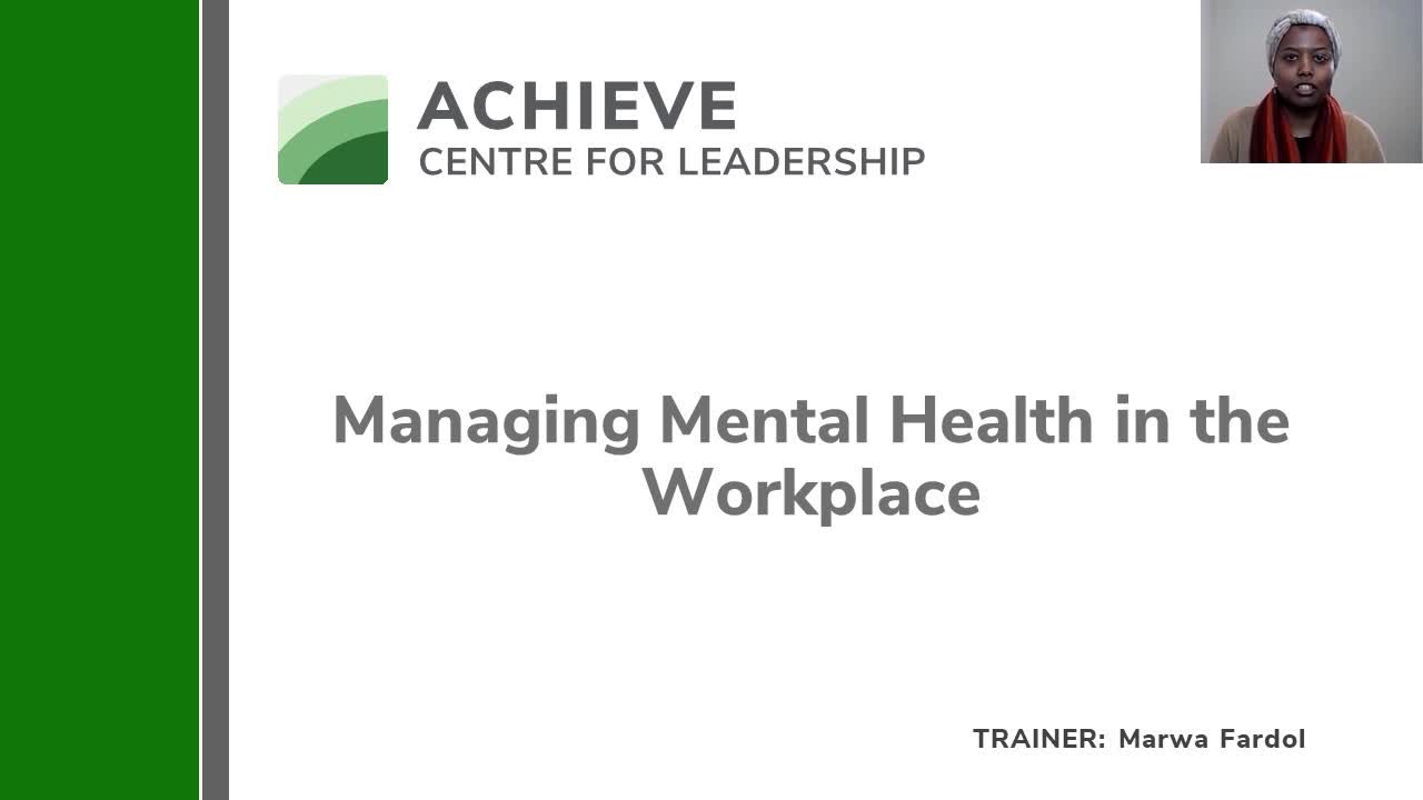  Managing Mental Health in The Workplace Product Image