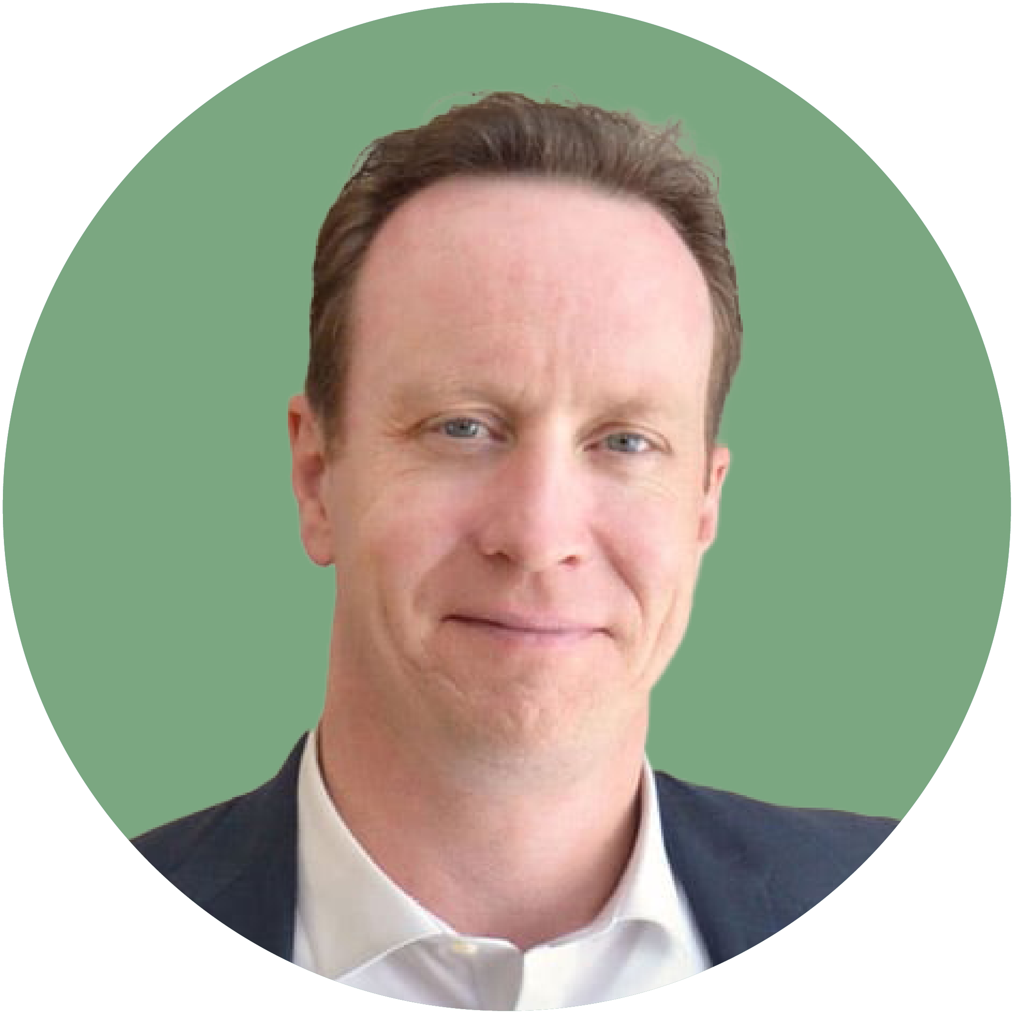 Photo of Chris Downey in green circle,, Vice President of ACHIEVE Consulting Services