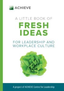 Book cover image for new book A Little Book of Fresh Ideas for Leadership and Workplace Culture