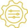 Yellow gear icon