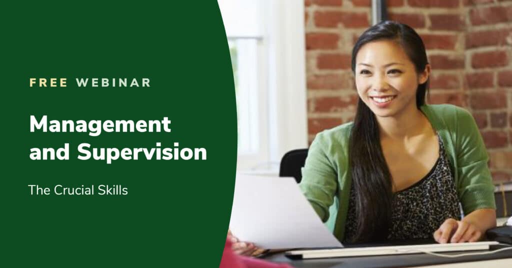 Management and Supervision free webinar image