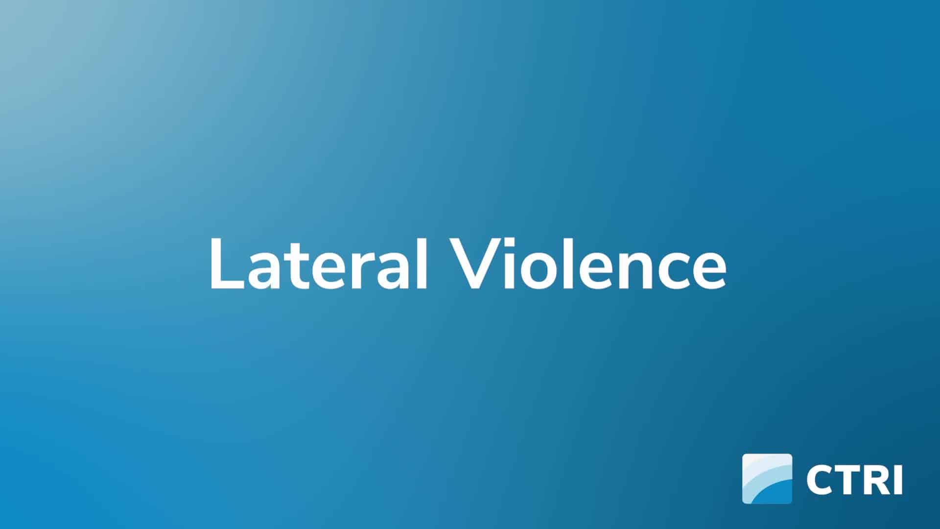Lateral Violence Part 1 of 2 Product Image