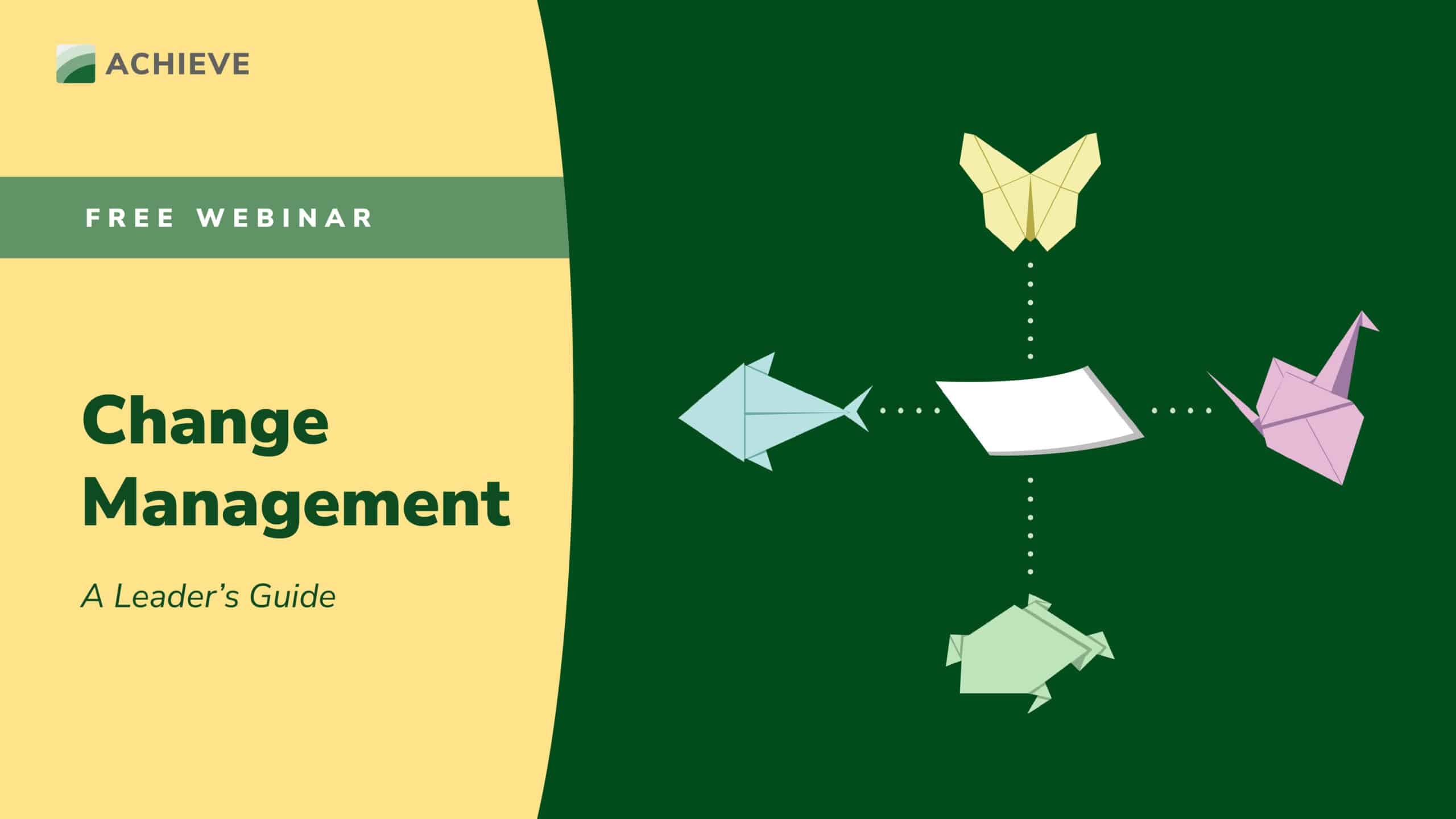 Free webinar image for Change Management